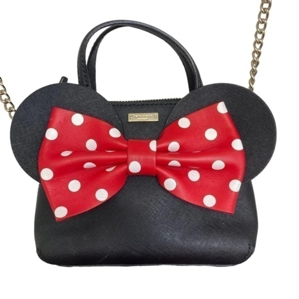 Kate spade x disney black mini bag Minnie Mouse